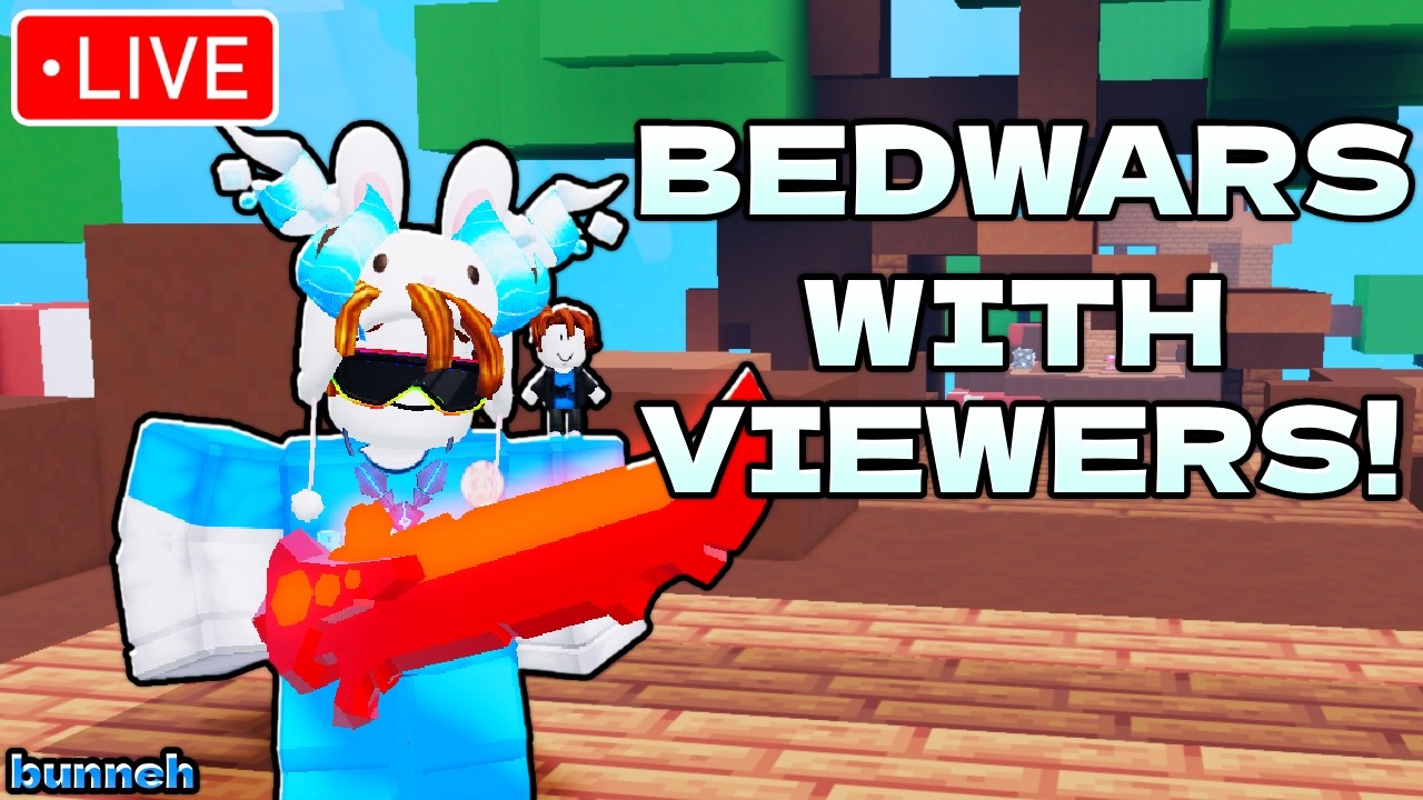 🔴LIVE CUSTOMS WITH VIEWERS!  (Roblox Bedwars)