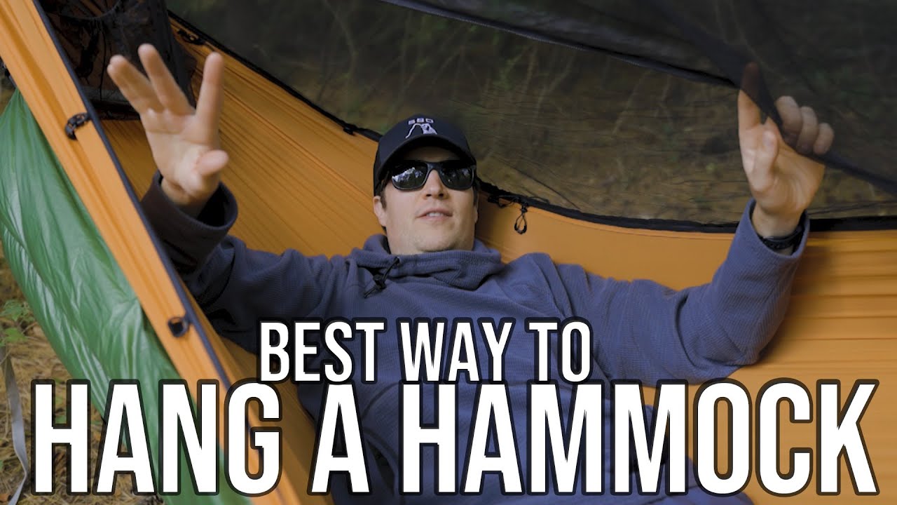 The BEST WAY TO HANG A HAMMOCK