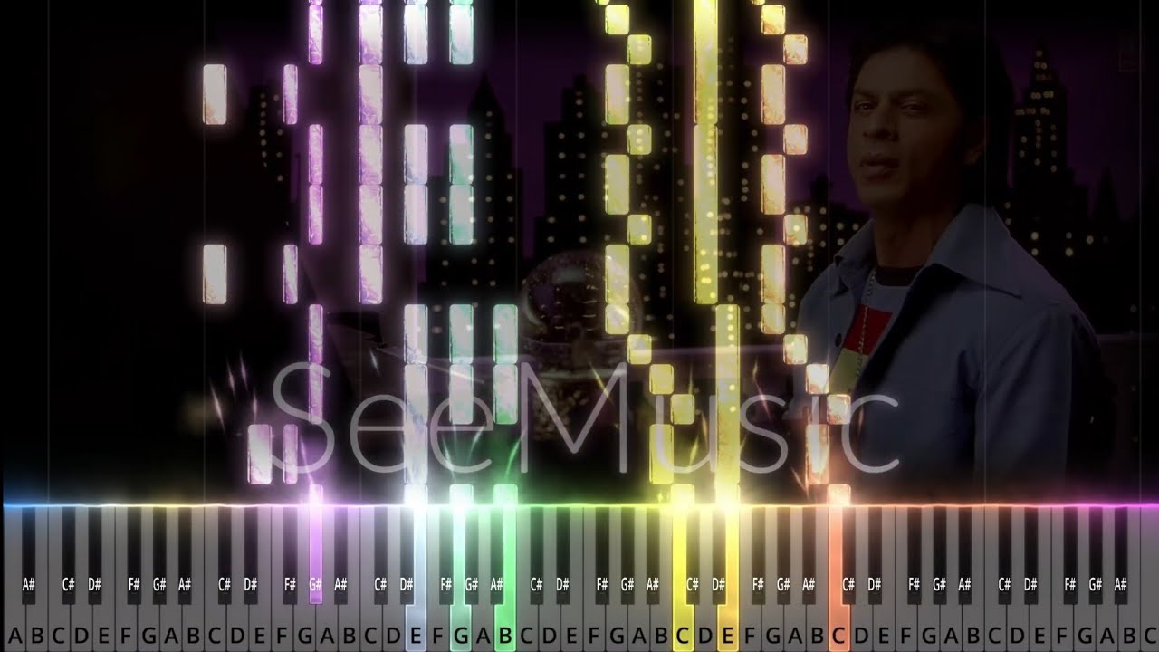 Main Agar Kahoon - Om Shanti Om | Sharukh Khan | Priyanka Chopra | #pianotutorial #seemusic #midi