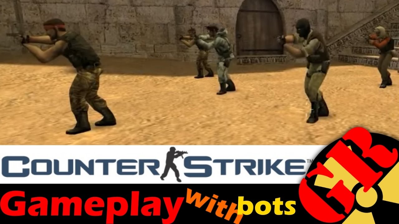 Counter-Strike v1.6 gameplay with Hard bots - Dust - Terrorist