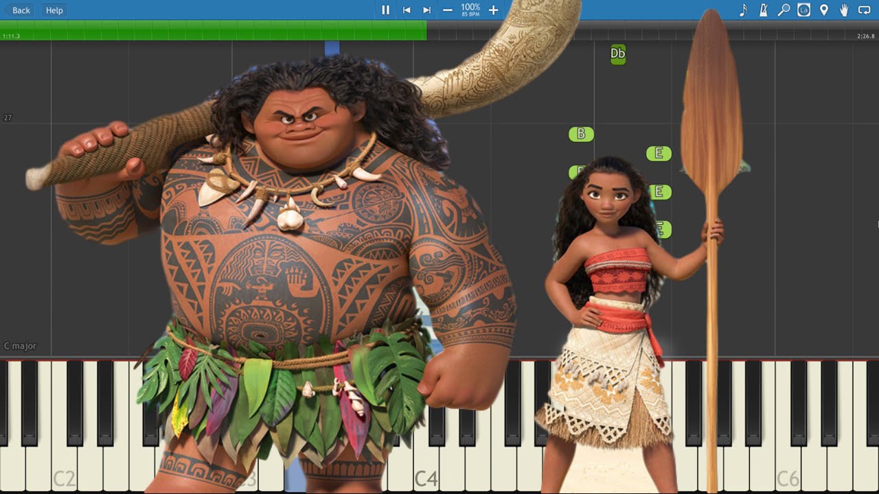 Alessia Cara - How Far I'll Go - Piano Tutorial - Disney's Moana Soundtrack