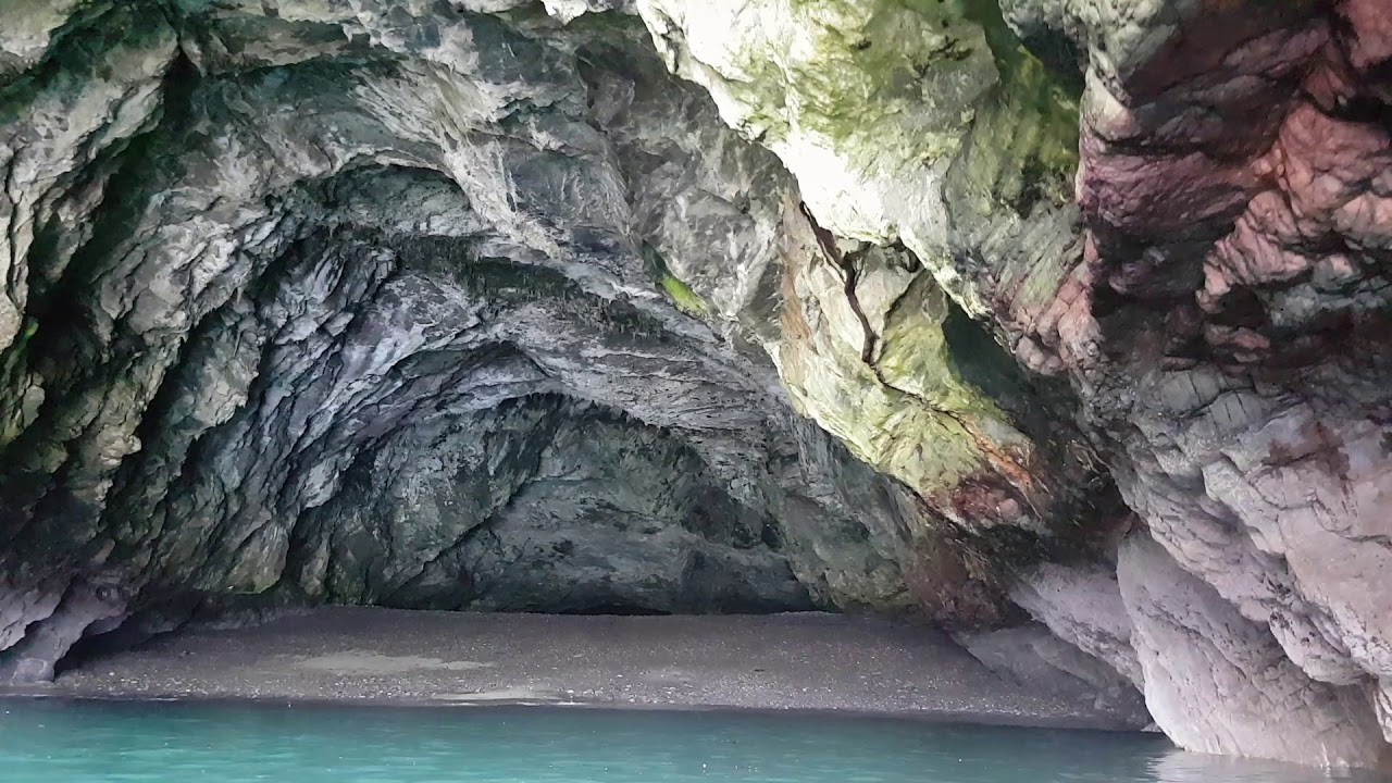 Cave at south headland, Lybster, Caithness.