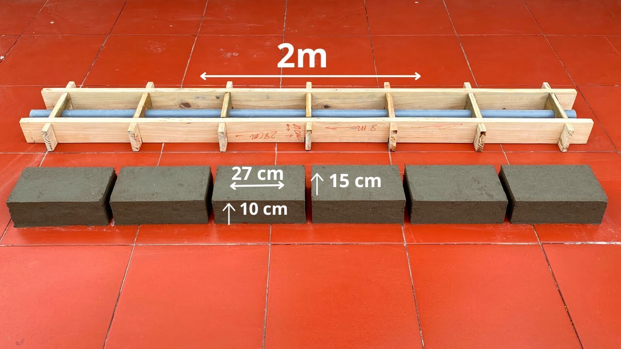 Design a wooden mold to produce many bricks for 1 production part 2