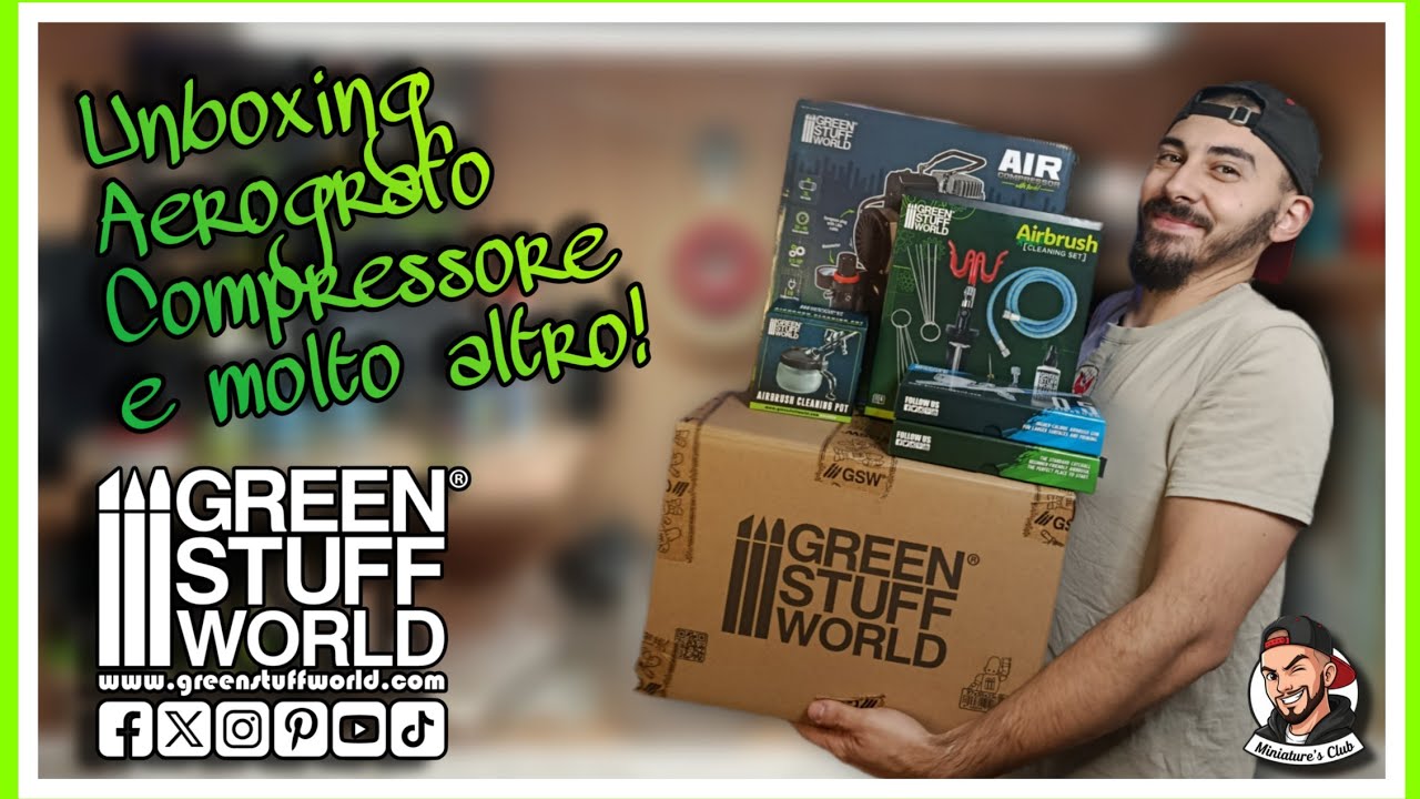Unboxing: Aerografo, compressore e molto altro!