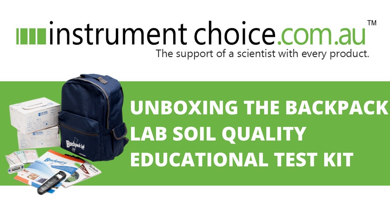 Unboxing the Backpack Lab Soil Quality Educational Test Kit (HI3896BP)