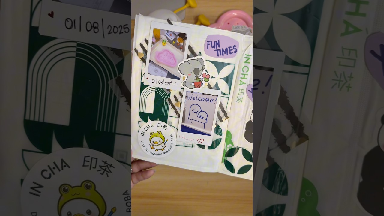 Junk journal with me as a beginner 🌸 #junkjournal #hobbies #crafts #art #journaling