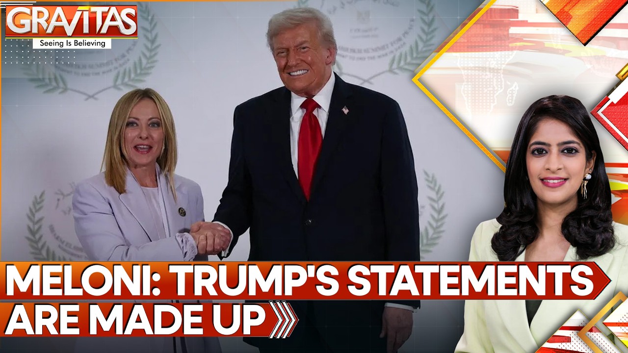 Meloni Slams Trump Over Alleged 'Begged for Photo' Claim, Italy's FM Cancels US Visit | GRAVITAS