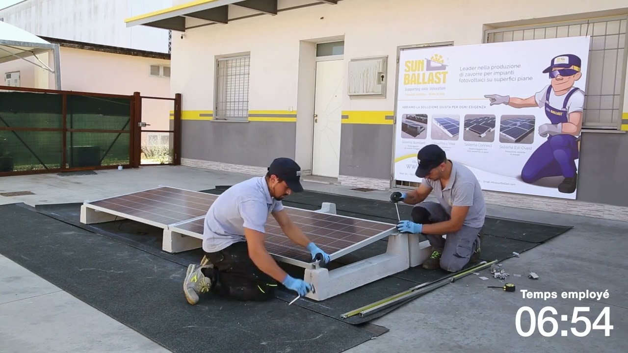 Sun Ballast - Installation du système Est-Ouest
