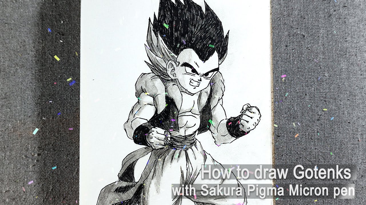 How to Draw Gotenks – Beginner-Friendly Sketch with Pencil & Pigma Micron (Dragon Ball Fanart)