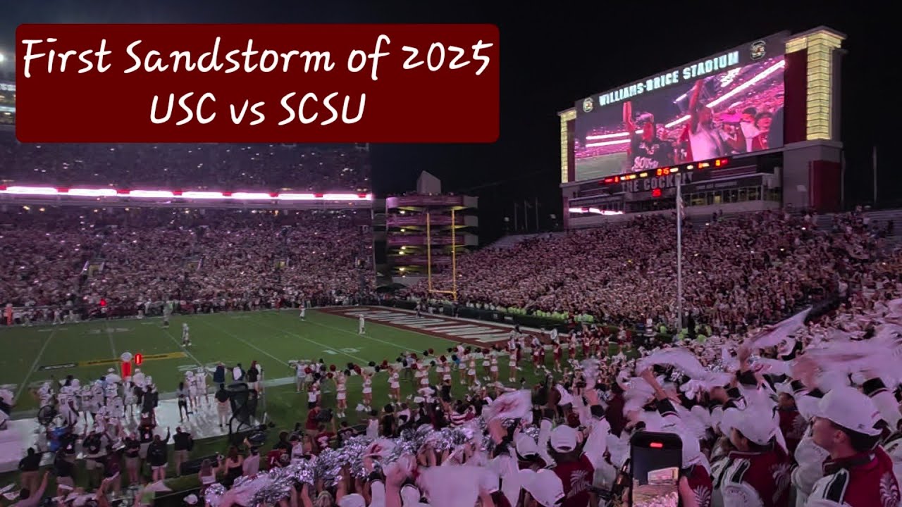 First Sandstorm of 2025 in Willy B | South Carolina Gamecocks vs South Carolina State Bulldogs 