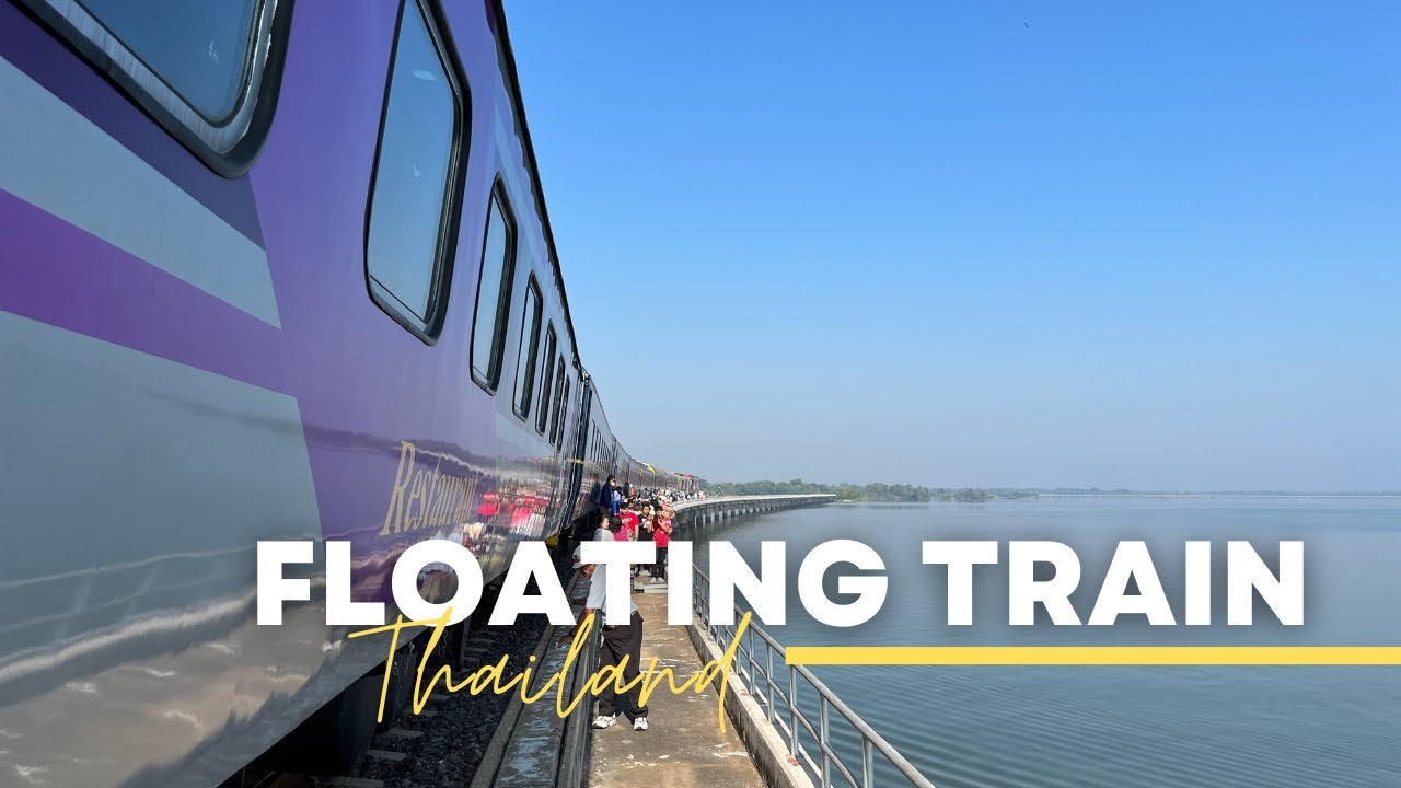The train float on the water