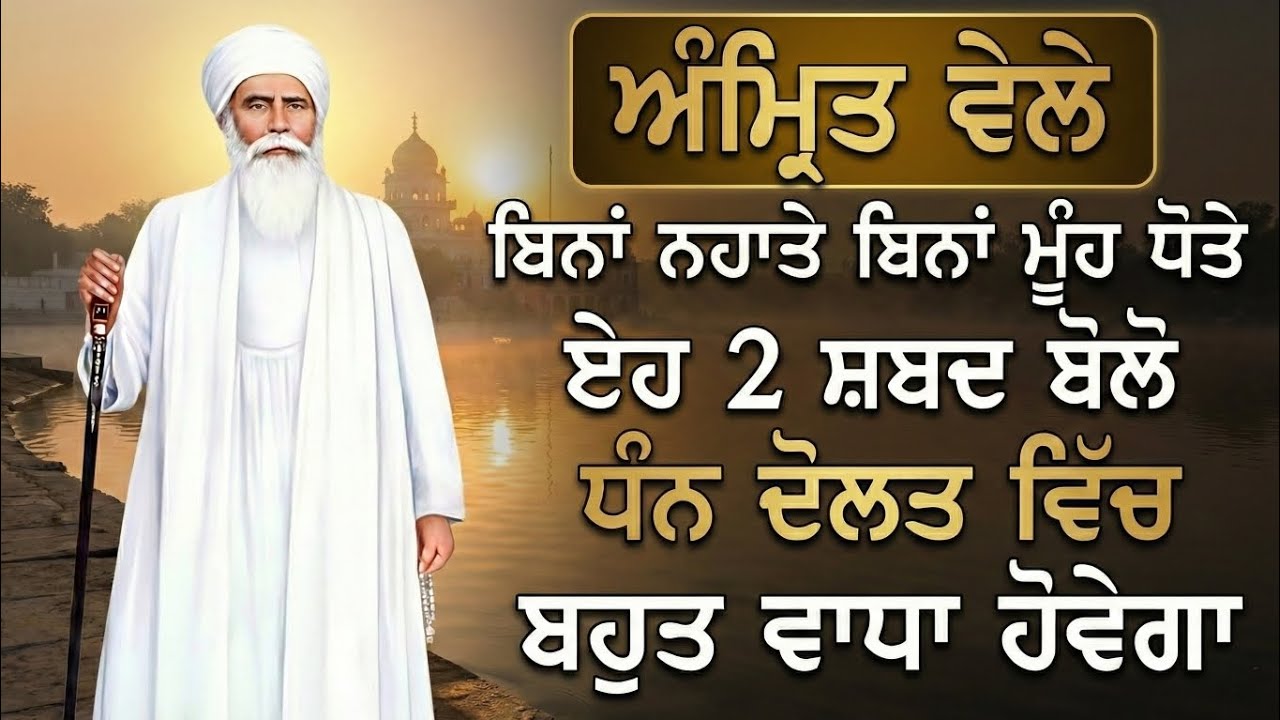 ਅੰਮ੍ਰਿਤ ਵੇਲੇ ਏਹ ਦੋ ਸ਼ਬਦ ਬਿਨ੍ਹਾਂ ਨਹਾਤੇ ਬਿਨਾਂ ਮੂੰਹ ਧੋਤੇ ਬੋਲੋ ਫਿਰ ਦੇਖਿਓ ਚਮਤਕਾਰ || ਬਾਬਾ ਨੰਦ ਸਿੰਘ ਜੀ ਕਥਾ