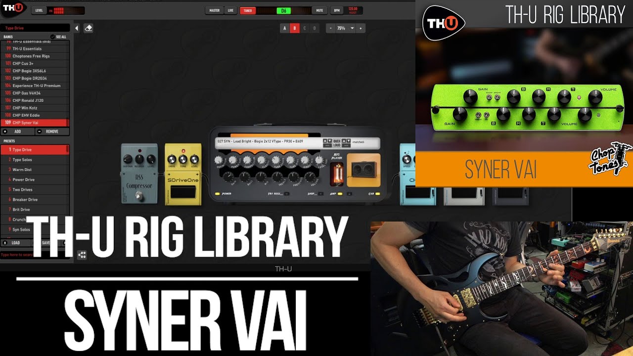Overloud TH-U Rig Libraries | Syner Vai | Playthrough (Synergy SYN-VAI Steve Vai Signature Module)