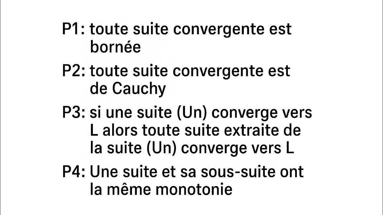 QUELQUES PROPRIÉTÉS DELONTRER EN SUITE NUMÉRIQUE NIVEAU LICENCE 