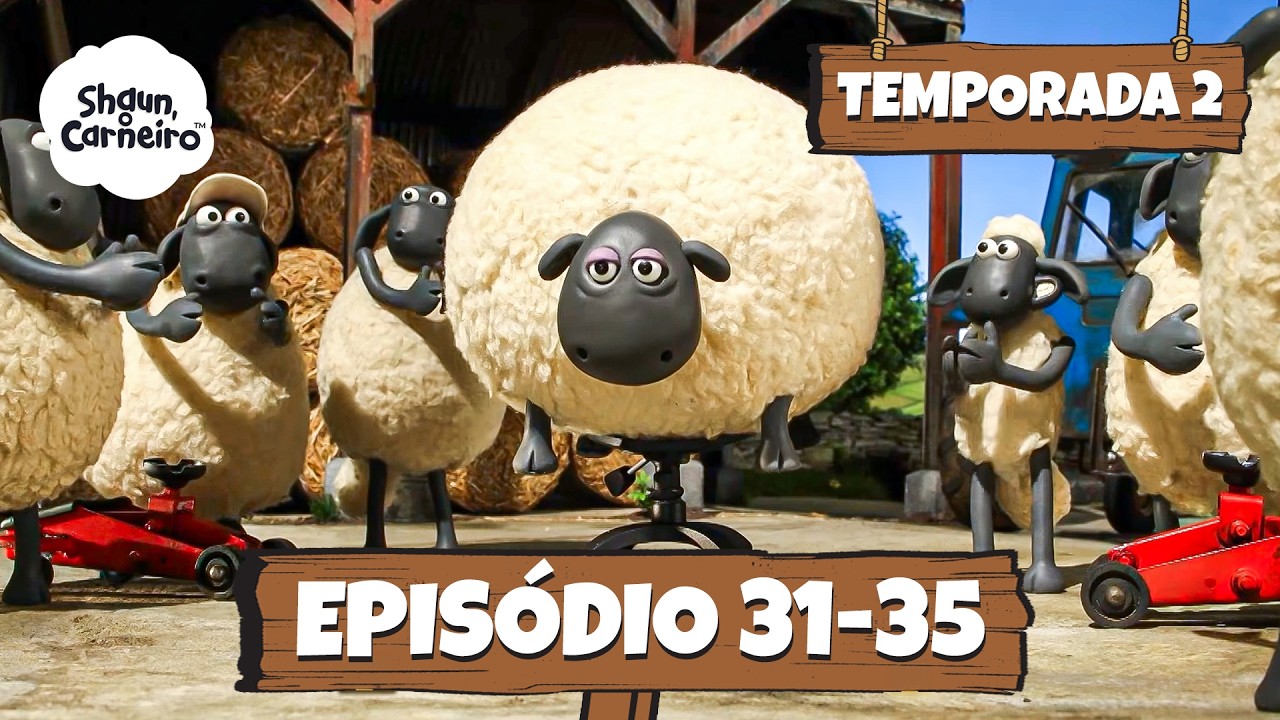 Shaun, o Carneiro Temporada 2 Epis&oacute;dio 31 - 35 | Volta &Agrave;s Aulas 🚌🔔