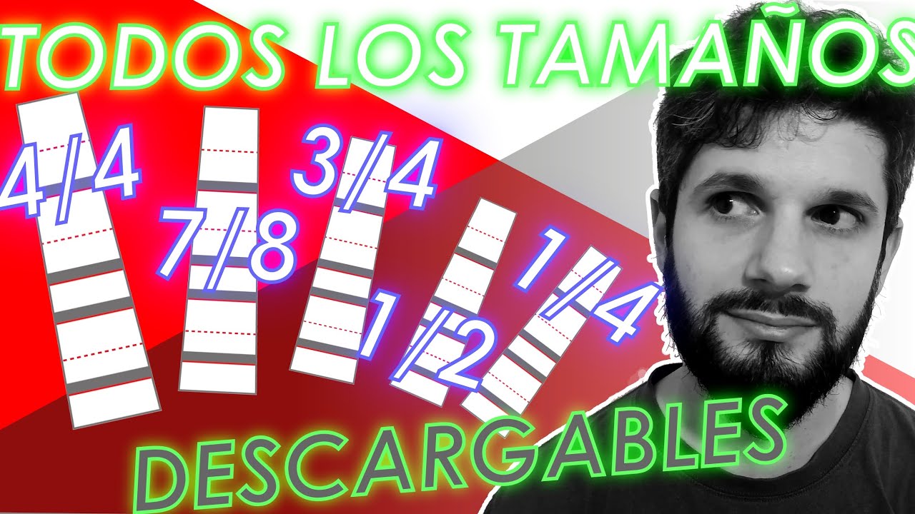 ▶ Cómo poner LÍNEAS GUÍA a violín 👌 TODOS LOS TAMAÑOS 😲 4/4 ⅞ ¾ ½ ¼  | Descarga la ¡PLANTILLA PDF!