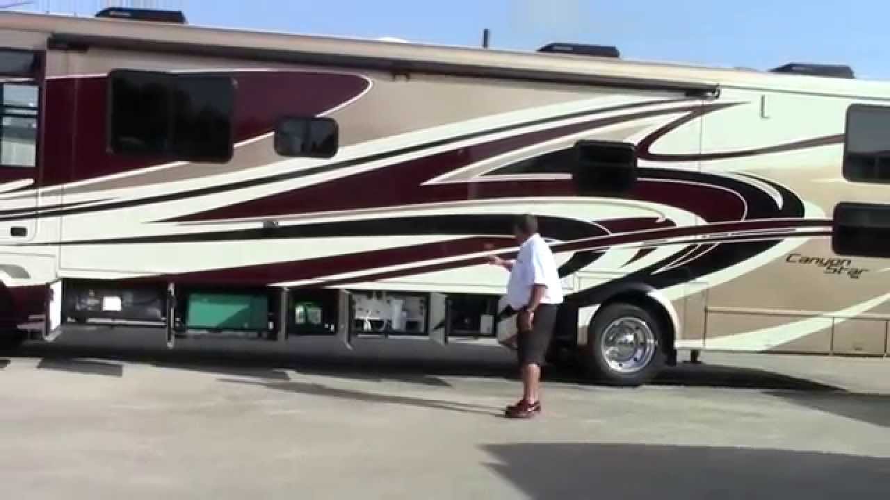 New 2015 Newmar Canyon Star 3921 Class A Gas Toy Hauler Motorhome RV -Holiday World of Katy, Texas