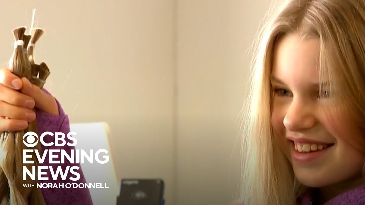 Minnesota girl who beat cancer donates hair to children in need