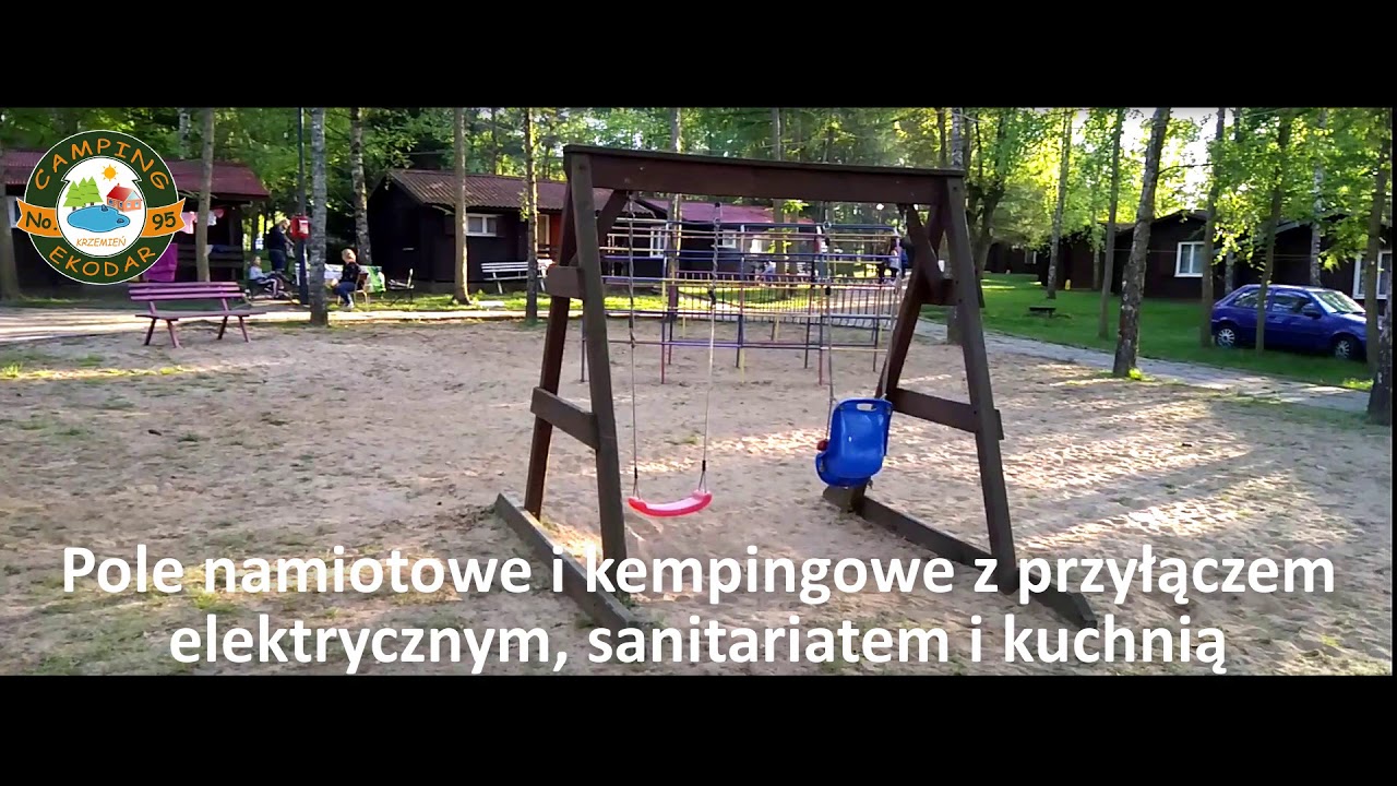 Camping Ekodar w Krzemieniu - Domki letniskowe nad jeziorem