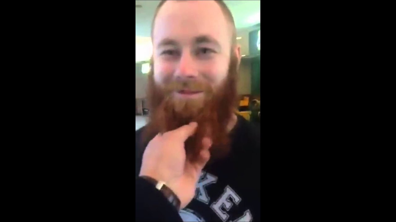 Video: YouTube prankster tickles men's beards in Belfast - Warning Strong Language