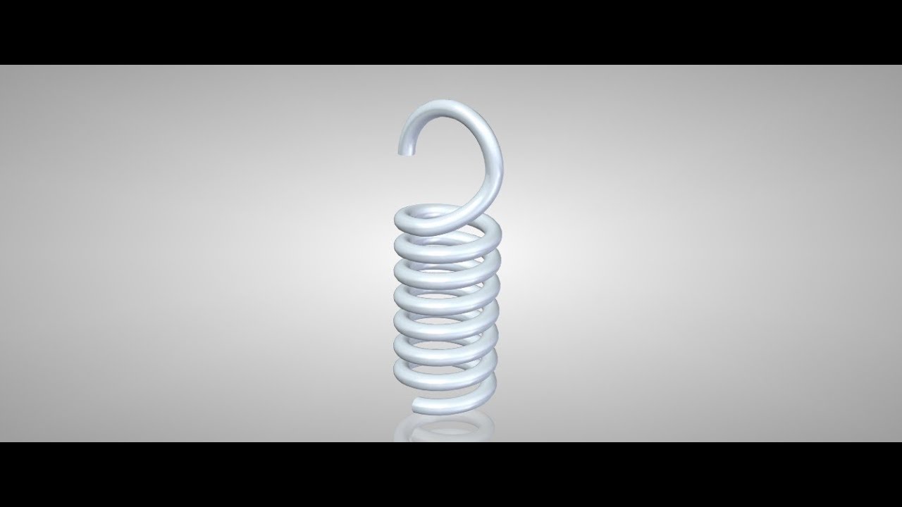 Hook Spring in Solid edge