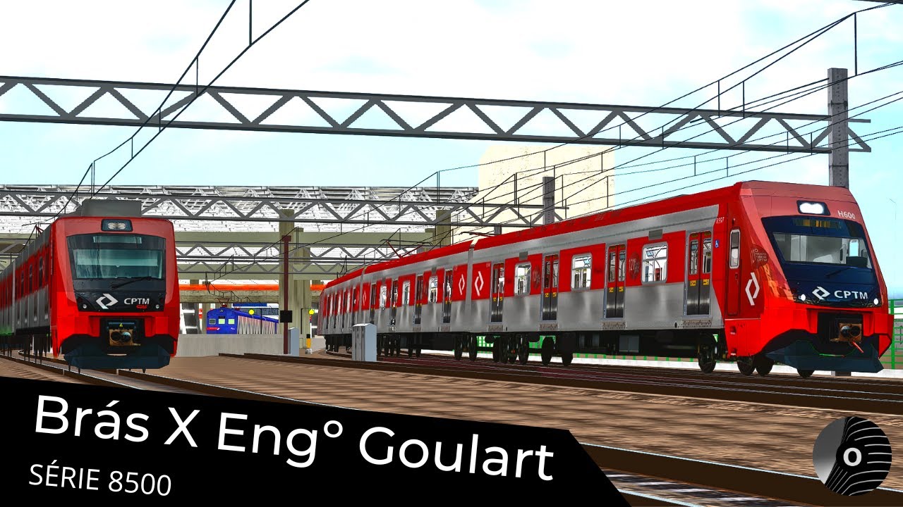 OpenBVE - BRÁS x ENGENHEIRO GOULART com o TUE SÉRIE 8500 da CPTM! Linha 12 Safira