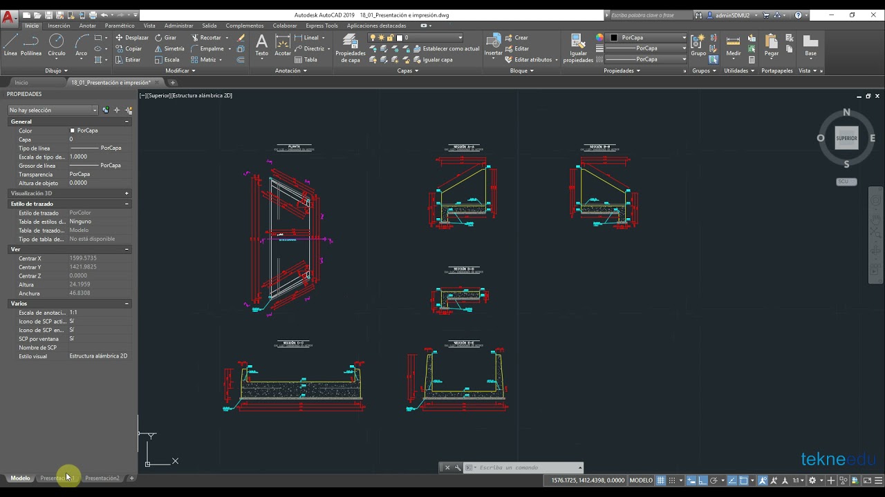 Curso AutoCAD desde cero - 18 01 Intro Espacio modelo y espacio papel