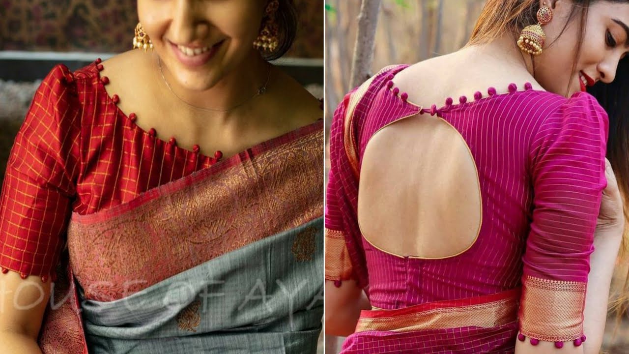 New Blouse Simple Design 2021 |  Latest Simple Boat Neck Blouse Designs