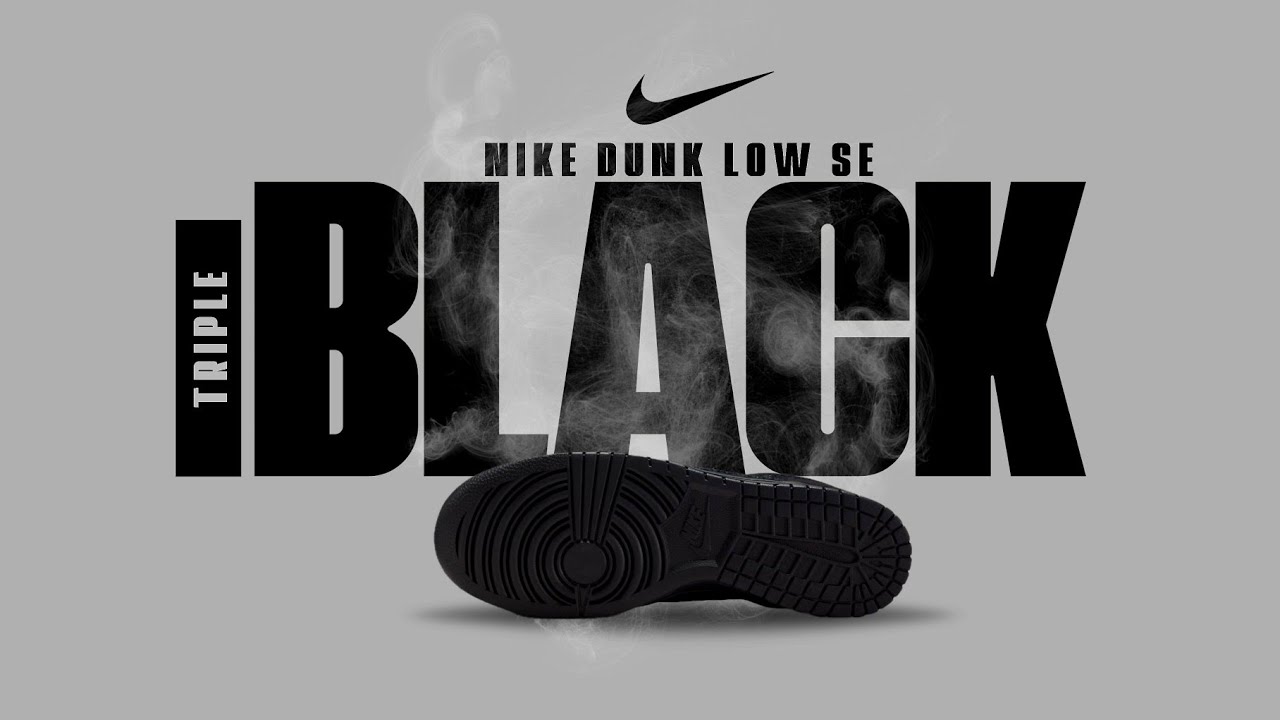 🔥 All-Black Classic Returns! Nike Dunk Low SE TRIPLE BLACK 2025 Sneaker Review