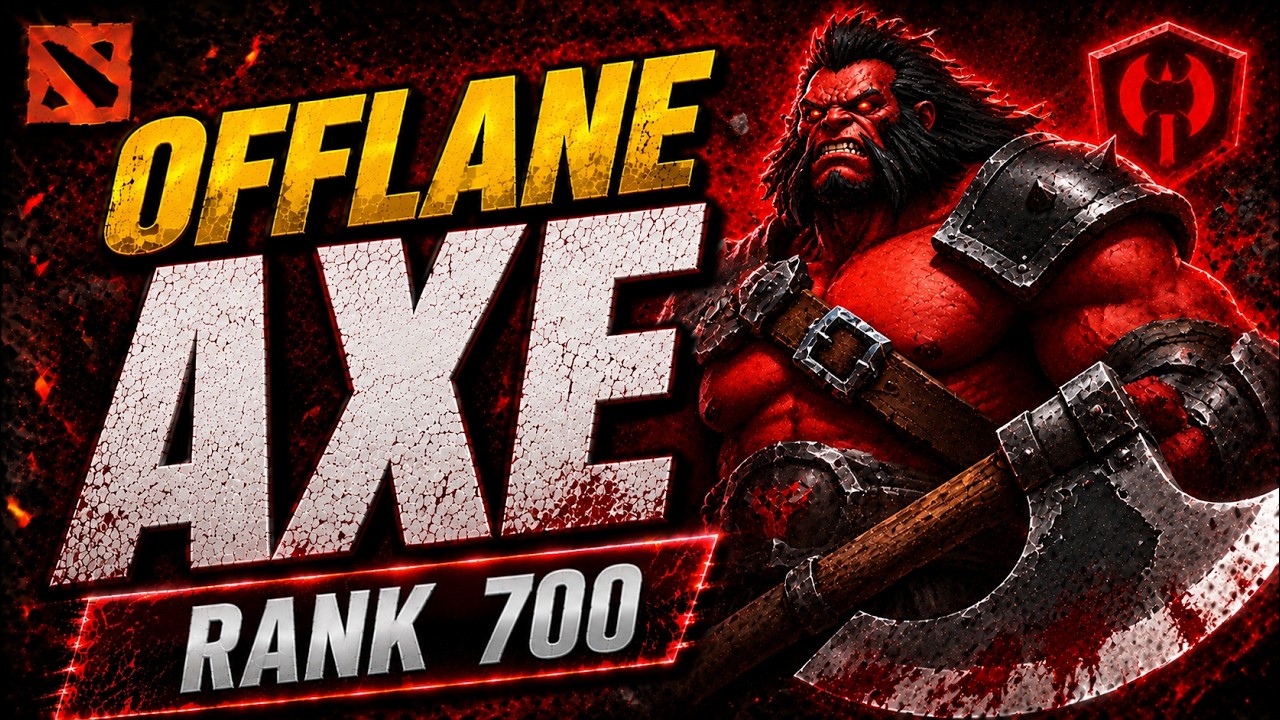 Offlane Axe - Immortal Rank 700 - Dota2 7.41