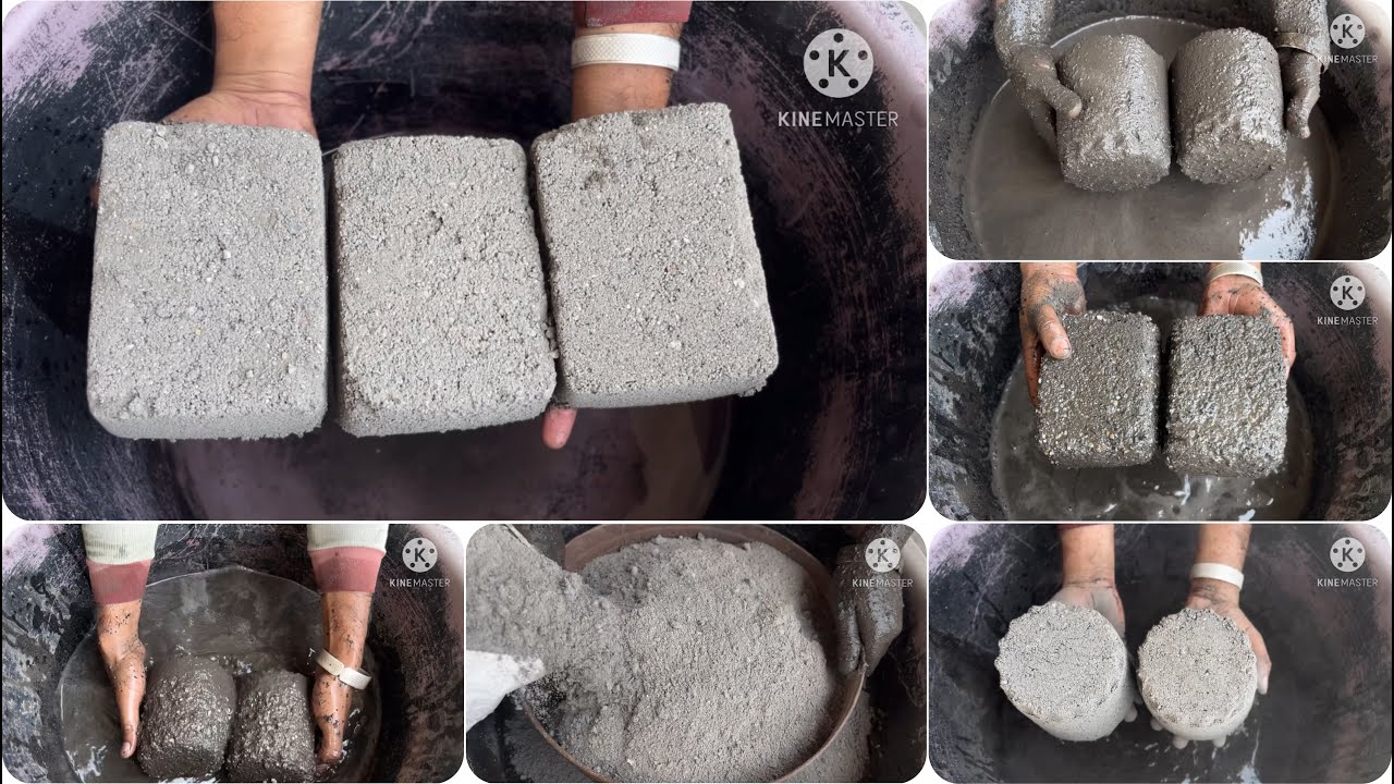 ASMR// sand ashes crumbling in water #satisfying