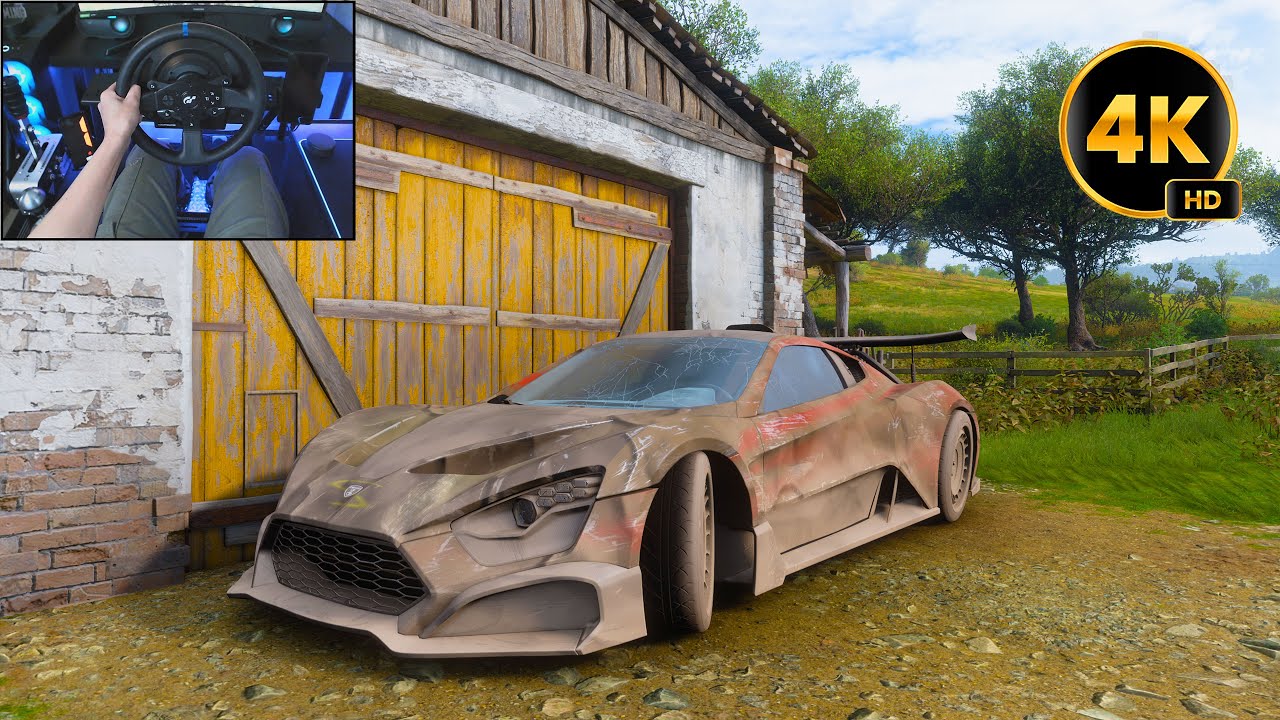 Rebuilding Zenvo TSR-S - Forza Horizon 5 | Thrustmaster T300RS gameplay