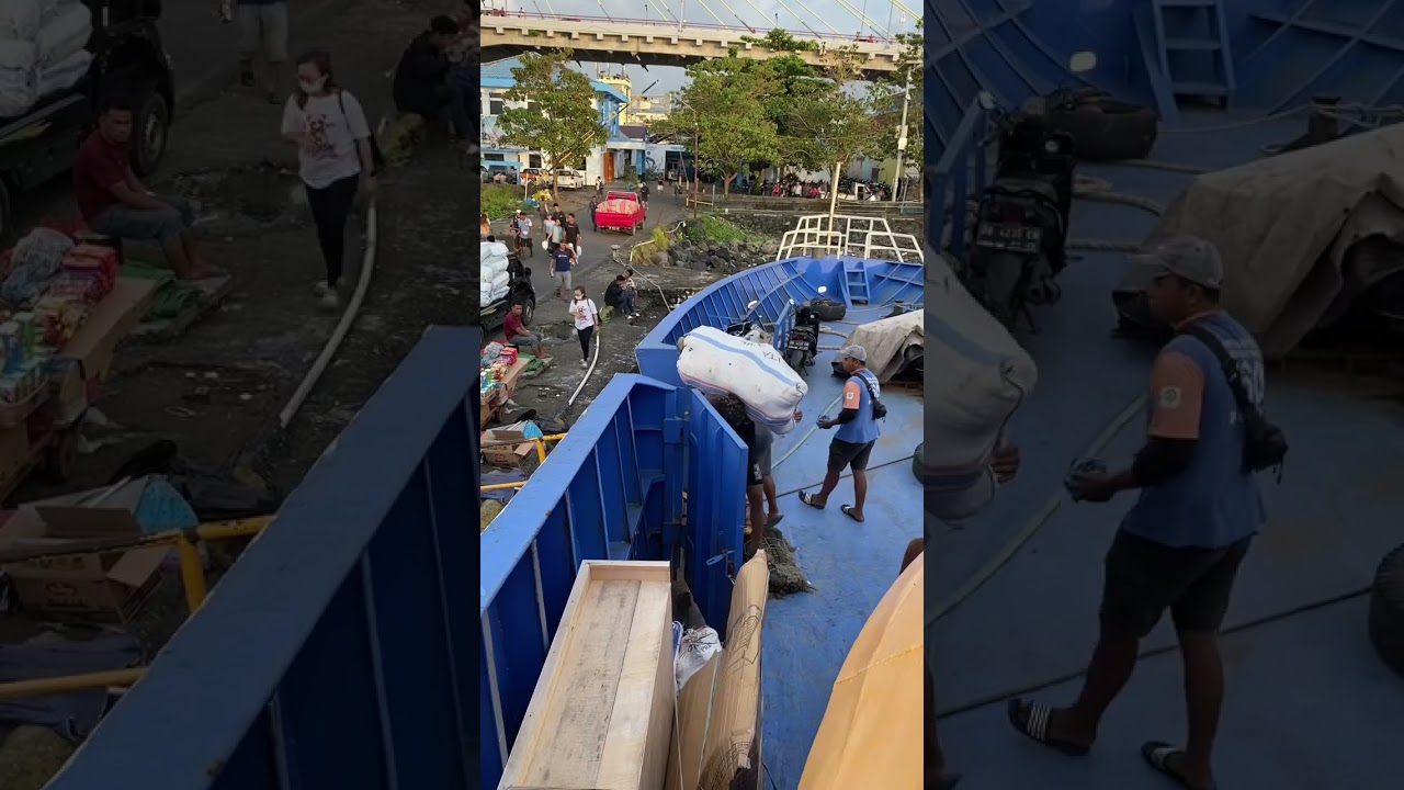 PERJUANGAN BURUH PANGGUL DI PELABUHAN MANADO #kapal