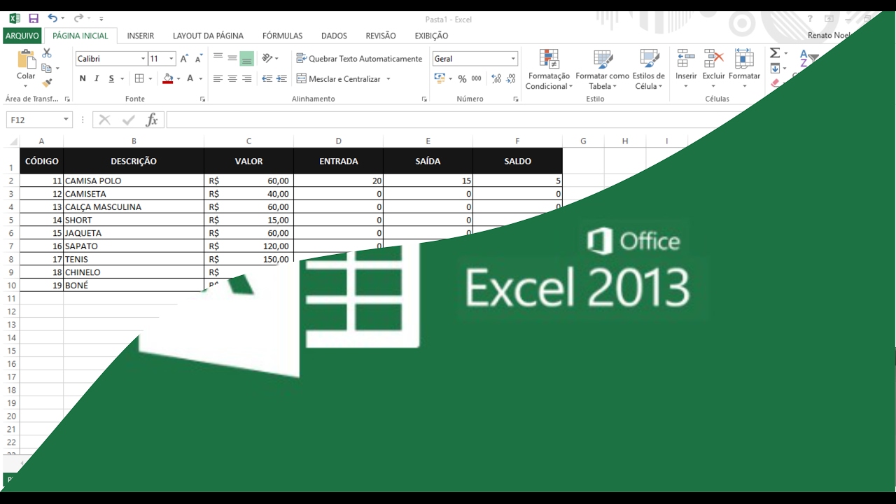 Como Fazer Planilha Controle De Estoque, Rápido, Fácil e Objetivo Excel (Vídeo em HD)