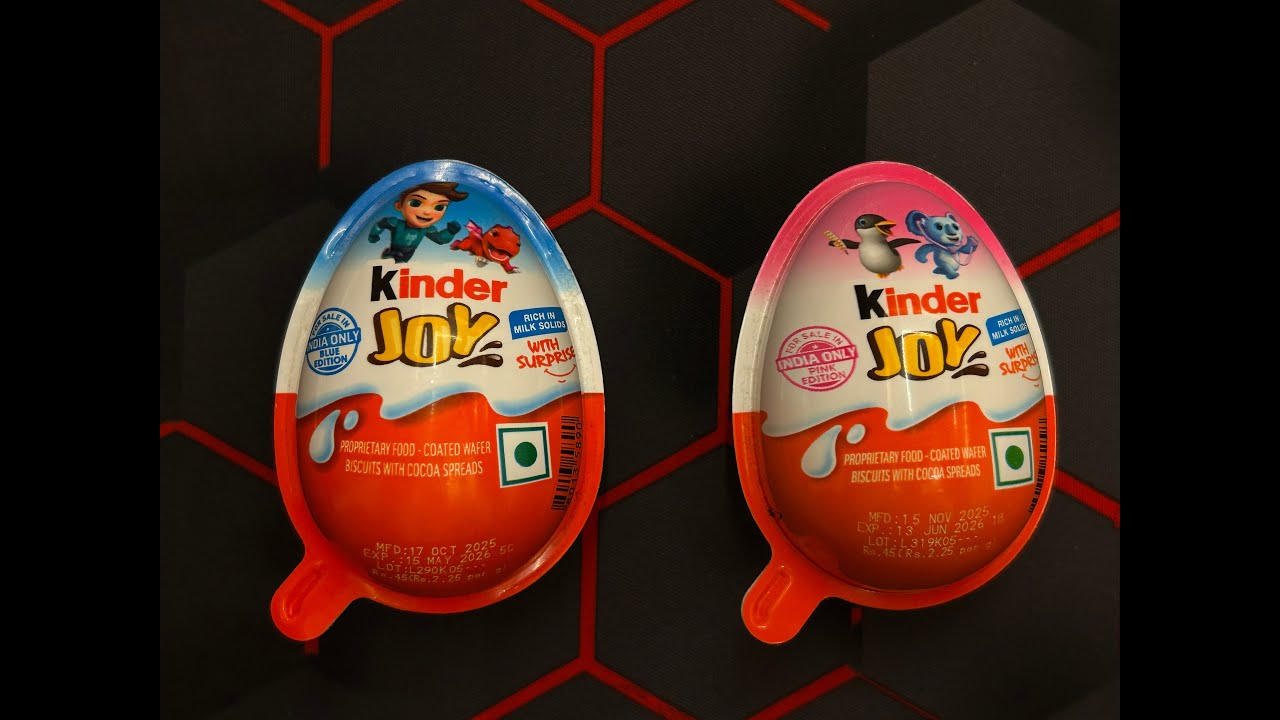 Boys Kinder Joy vs Girls Kinder Joy Unboxing ASMR #kinderjoy #asmr #chocolateopeningvideo