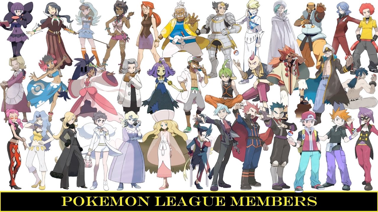 Pokemon League Members (Elite 4 & Champions)