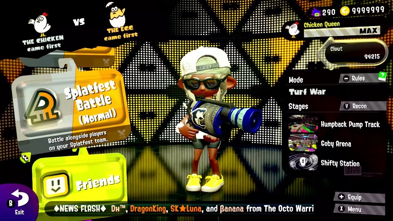Splatoon 2 - Splatfest #28 (Chicken vs Egg)