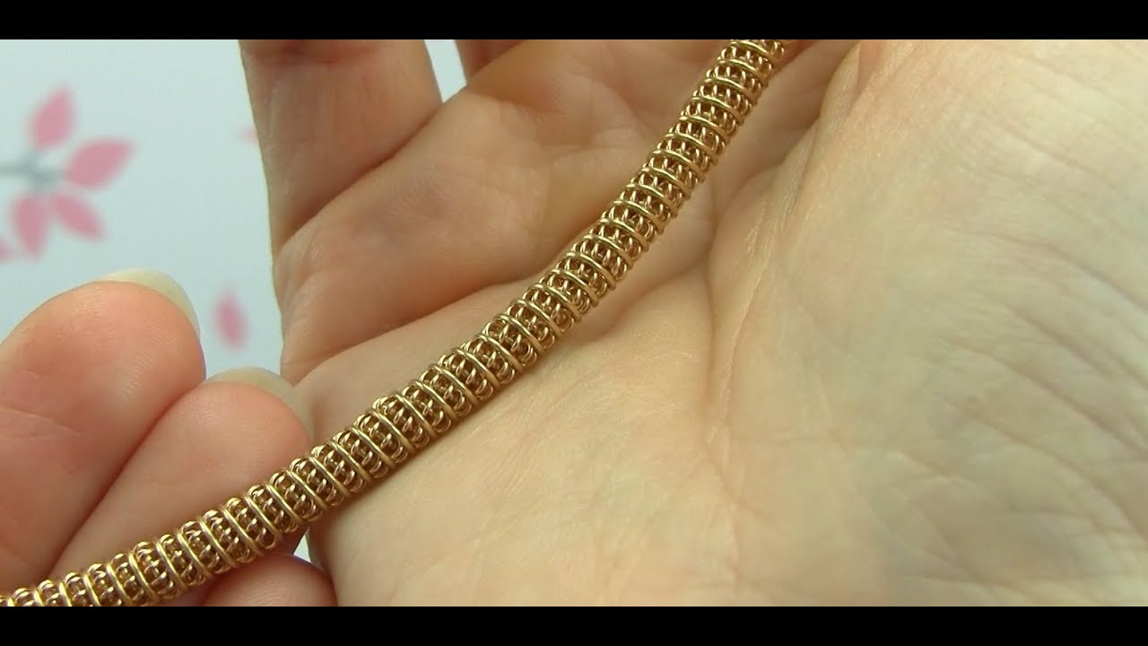 Coiled Coil / Tubular Weave Wire Wrapping Tutorial Demo