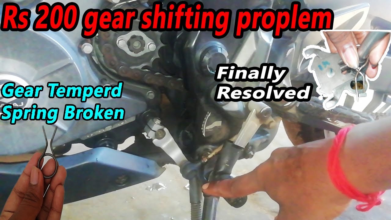 BAJAJ Pulsar Rs 200 | Gear Shifting Proplem😲 | Gear tempered Spring Broken | Bike Maintenance | JV
