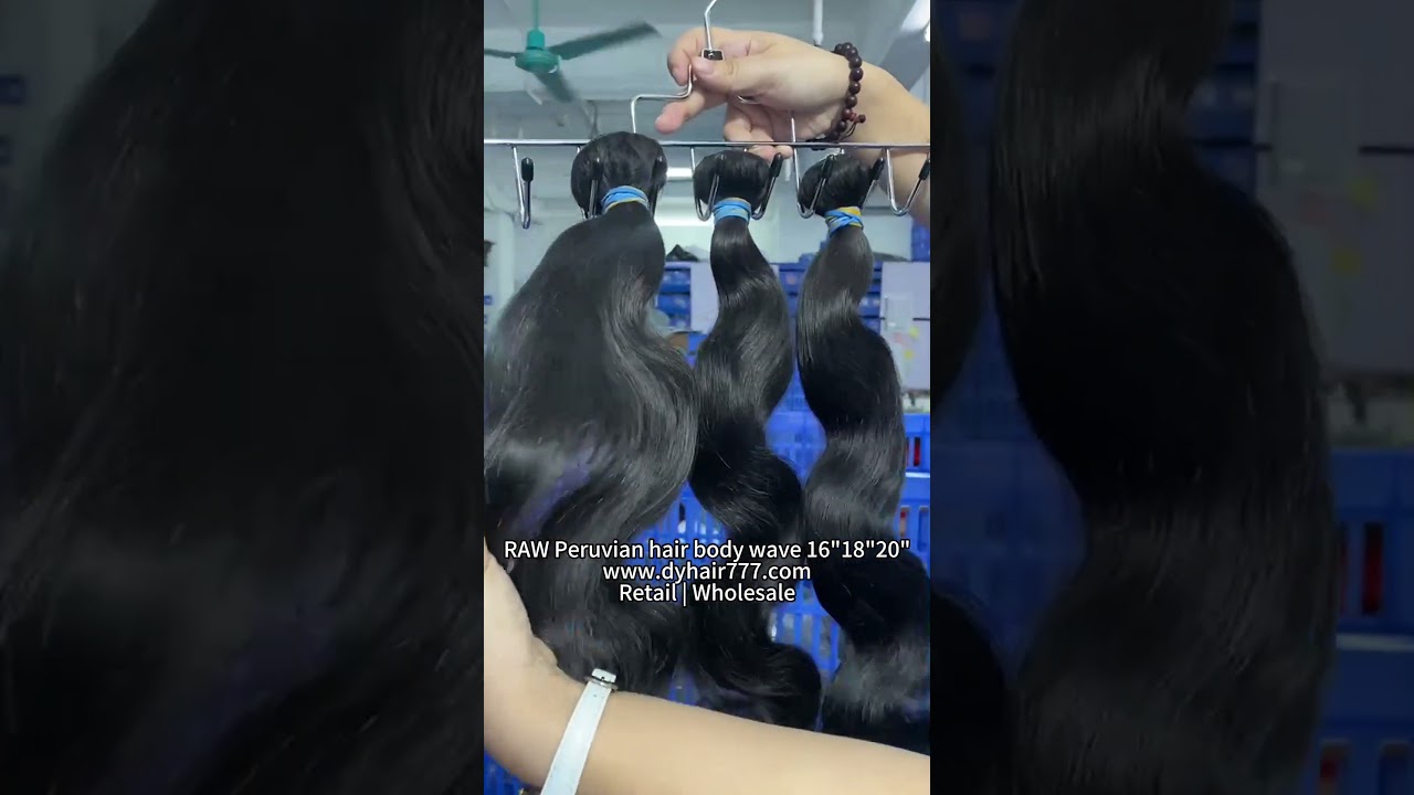 Raw peruvian hair bodywave bundles 16' 18' 20 inch  #dyhair777#bodywavebundles
