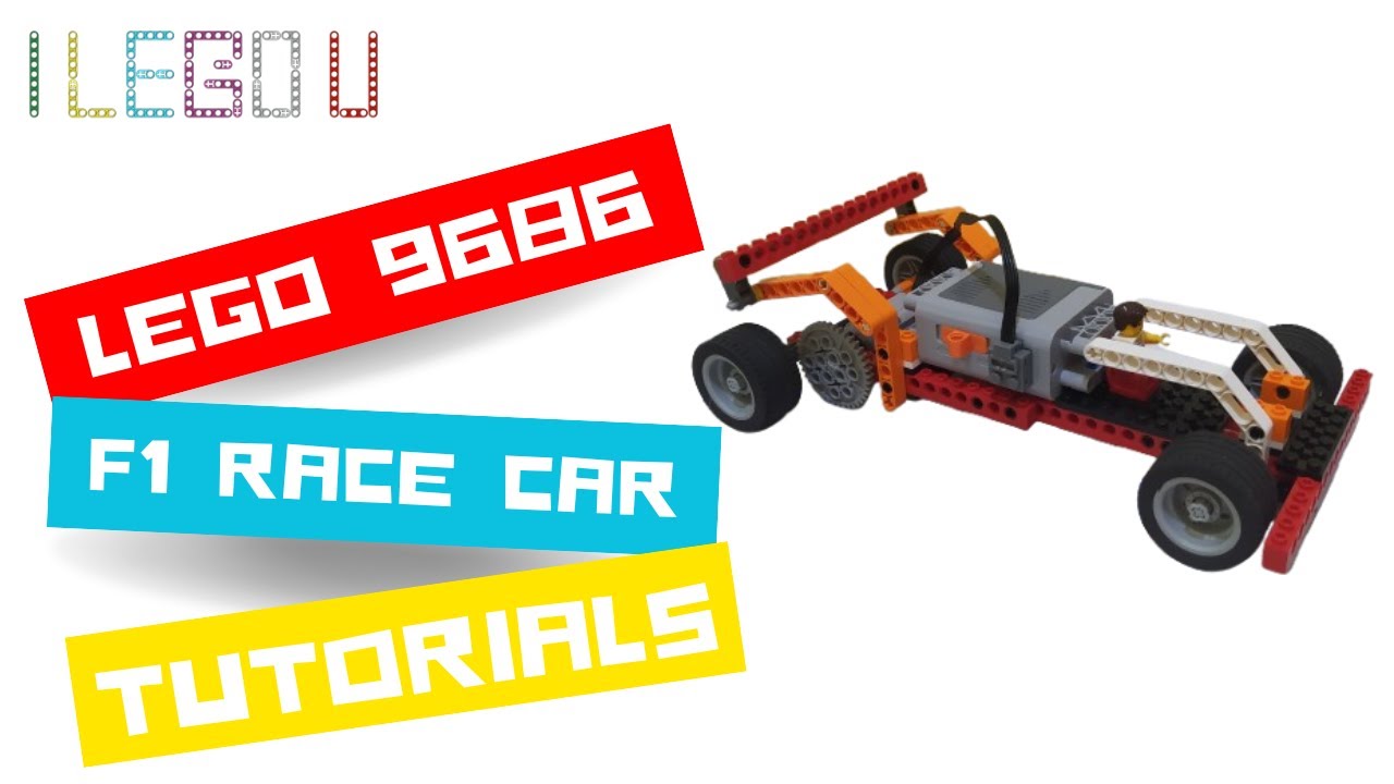 LEGO 9686 F1 RACE CAR Building Instructions - F1 RACE CAR TUTORIALS - [design by I LEGO U]