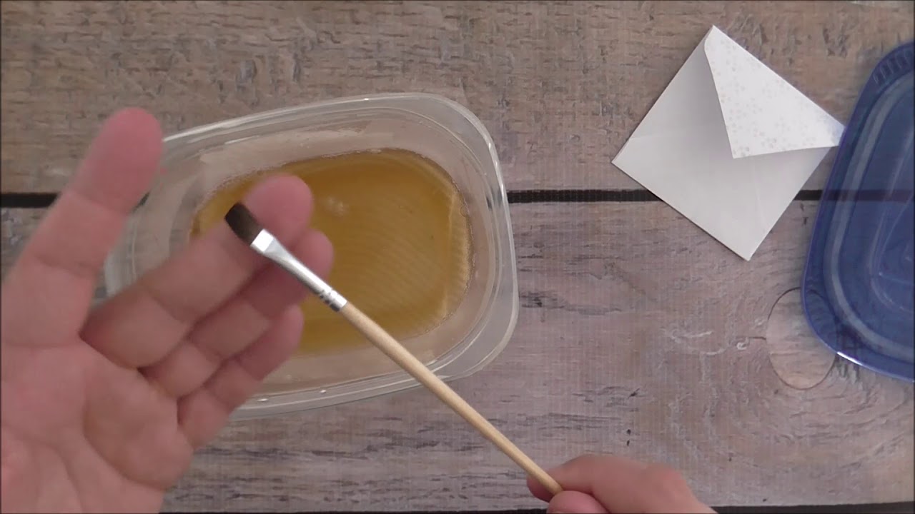 Stampin Up! How to Seal Handmade Envelopes with DIY Homemade Glue