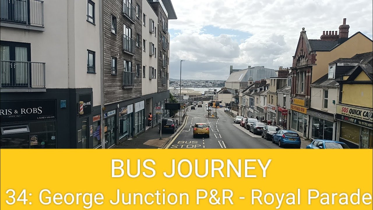 🇬🇧 BUS JOURNEY | Plymouth Citybus 34: George Junction P&R ➔ Royal Parade
