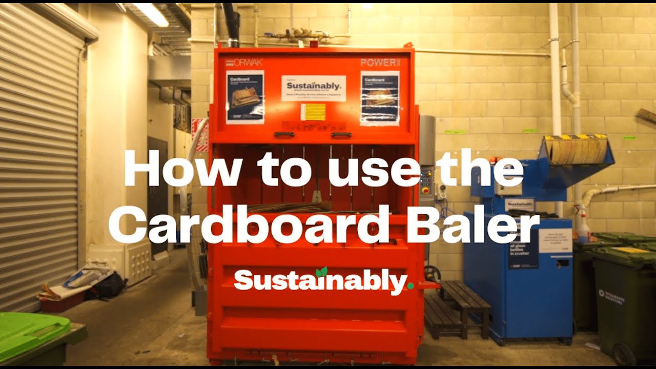 How to use a Cardboard Baler by Sustainably