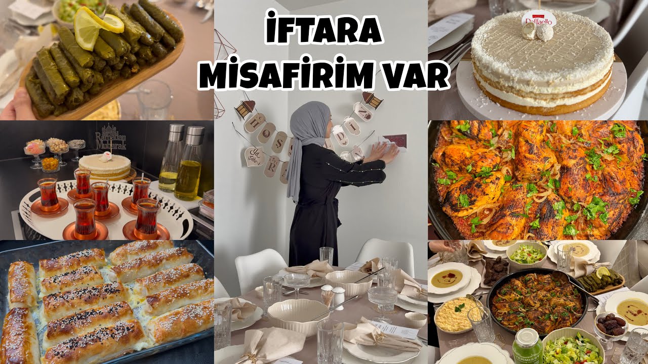 Baştan sona misafir iftar sofra hazırlığım | Misafirler için yemek tarifleri | Raffaello Pasta 