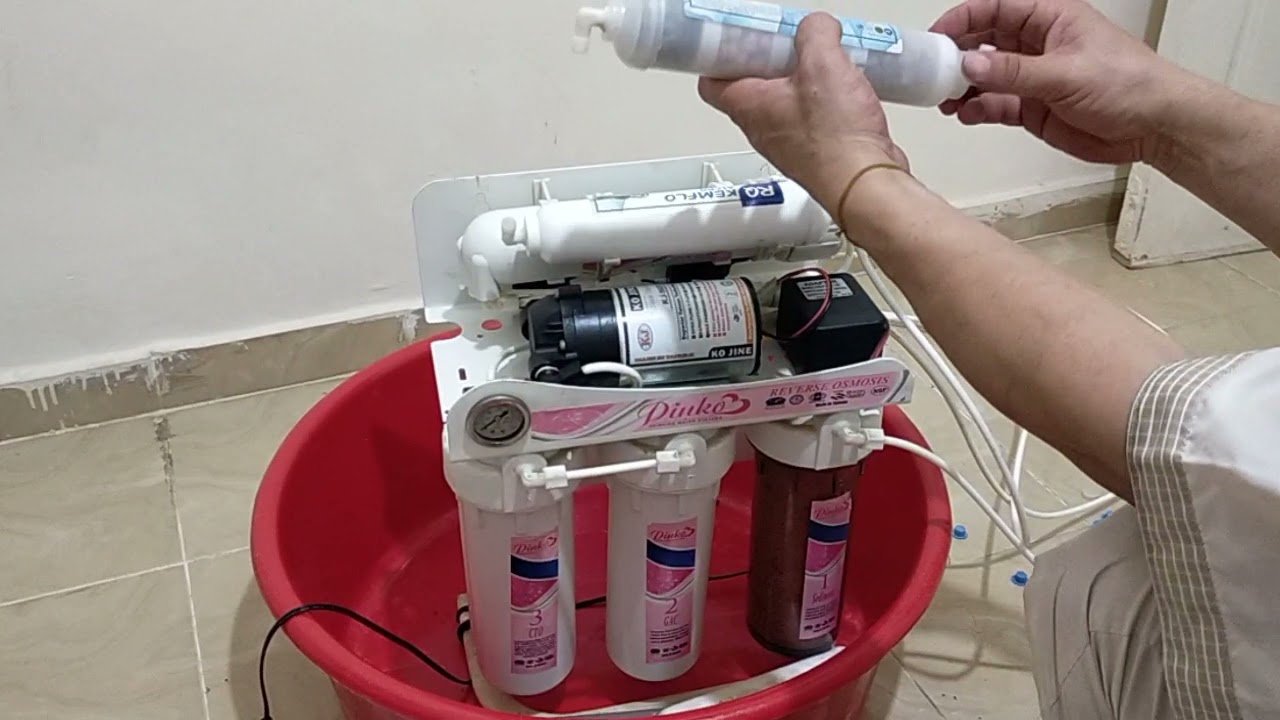 تغيير شمع فلتر 7 مراحل بالطريقه الصحيحه الشمعه 5+6+7