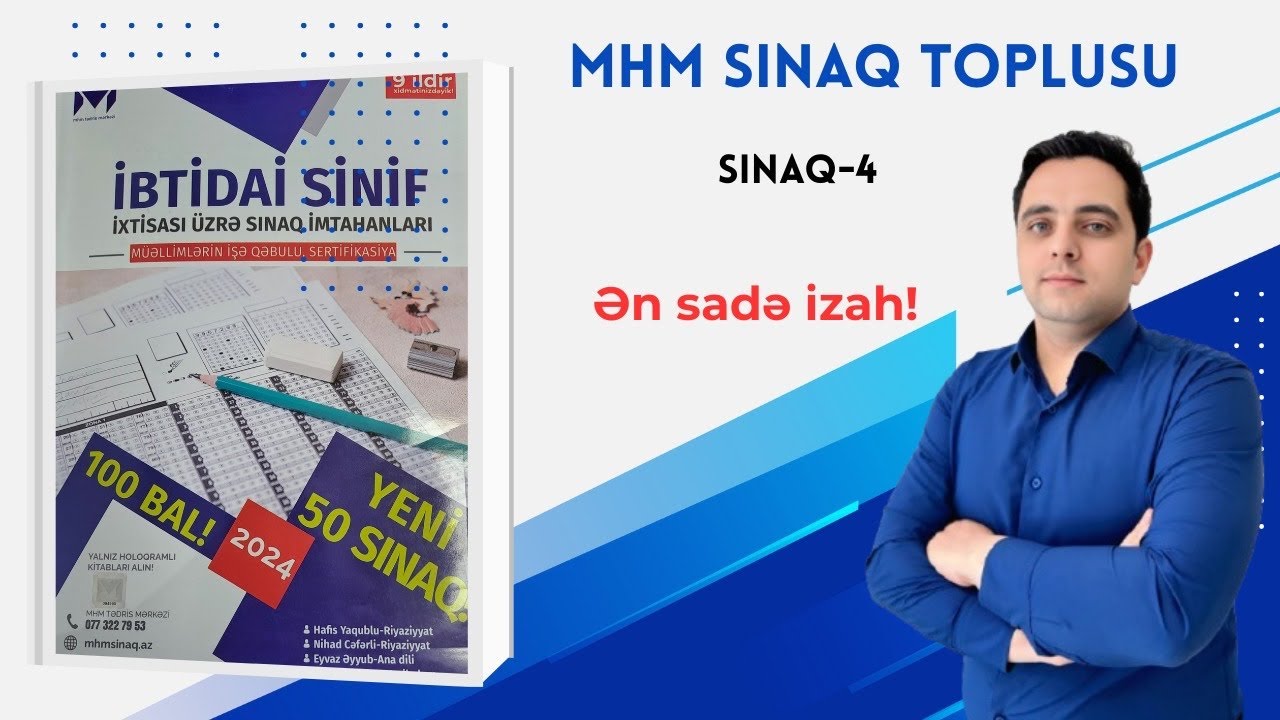 MHM sınaq 2024 nəşr( ibtidai riyaziyyat) Ceyhun Əkbərov Sınaq 4