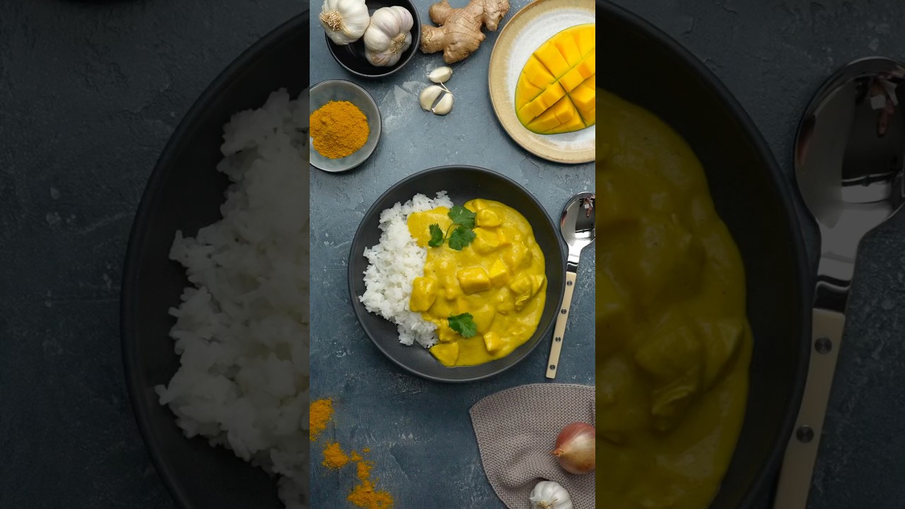 Mango-H&auml;hnchen-Curry 🥭🍛 #EinfachTasty #MangoCurry #MangoChickenCurry #AsiaRezepte