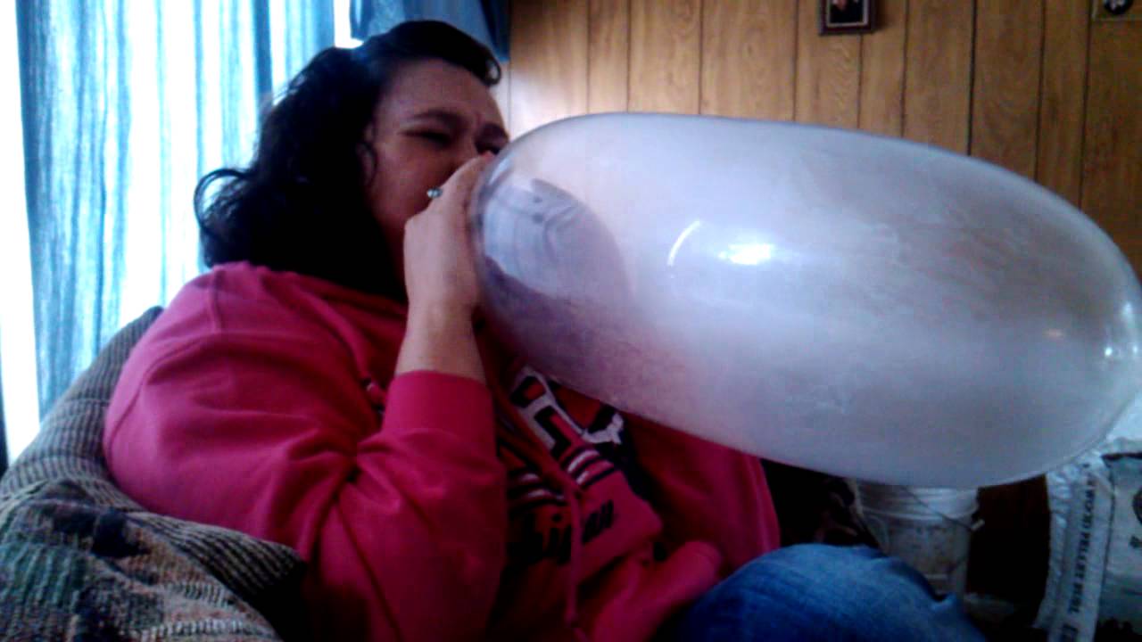 Blowing up a condom