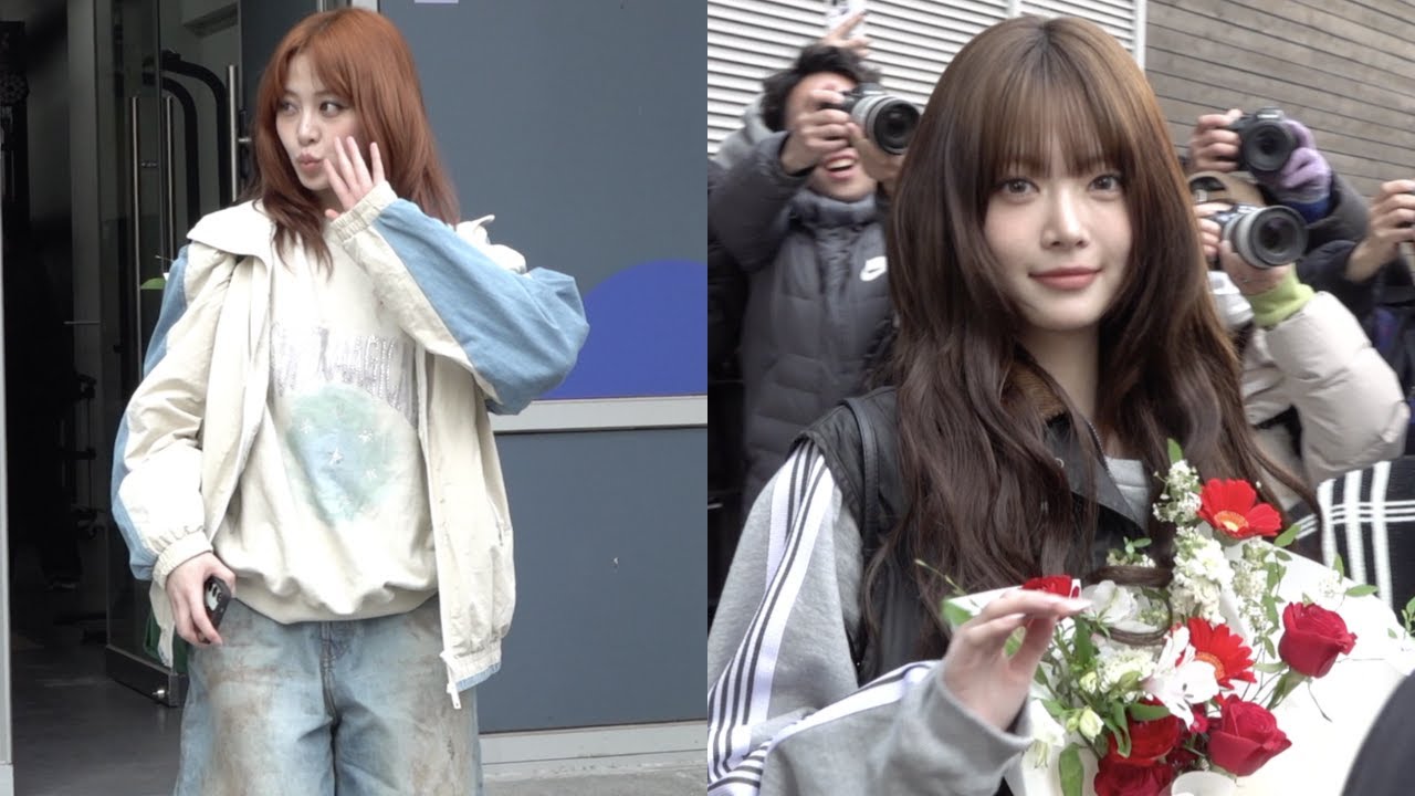 250307 #LESSERAFIM #르세라핌 #홍은채 #허윤진 퇴근길 FANCAM